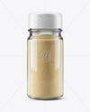 Clear Glass Jar with Onion Powder Mockup