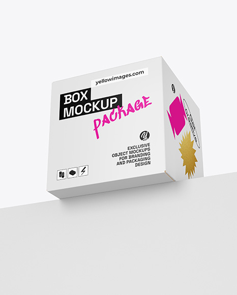 Paper Box Mockup - Medicine box mockup