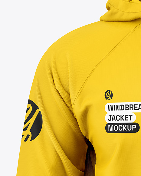 Men's Windbreaker Jacket Mockup