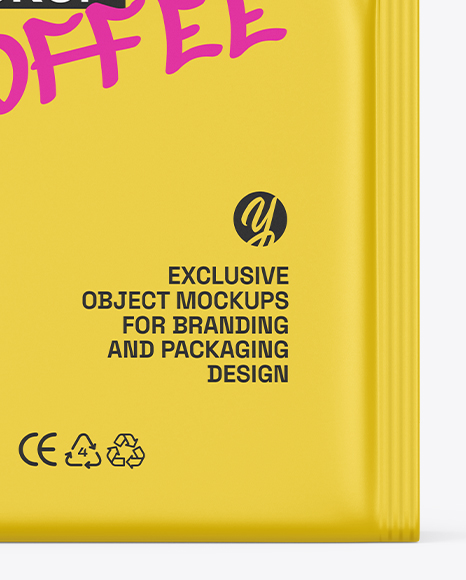 Coffee Bag Mockup – Front View