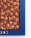Milk Chocolate Bar with Nuts Mockup