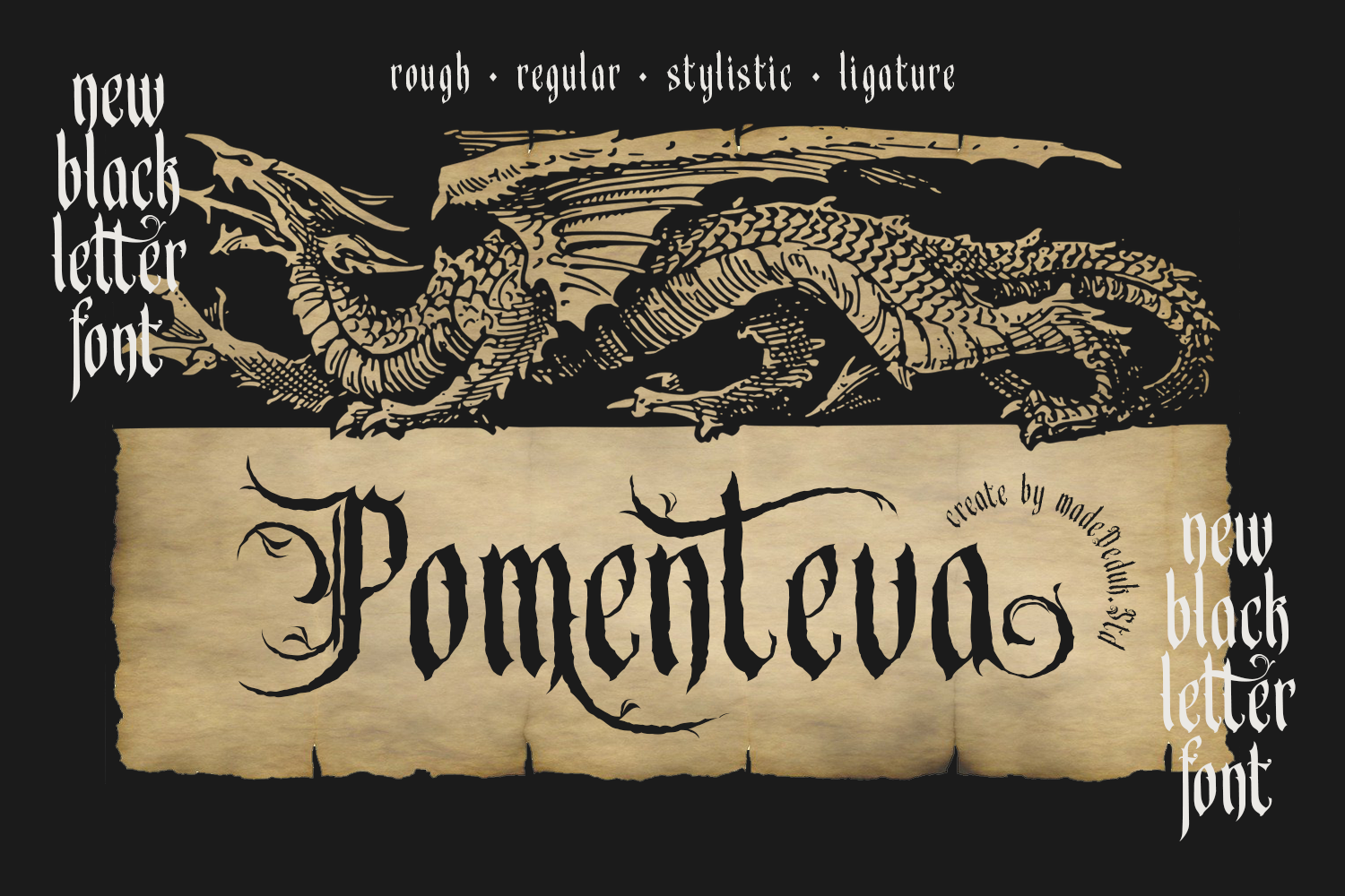 Pomenteva - Blackletter Font