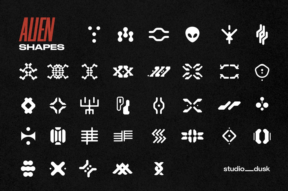 Cyber Y2K Shapes