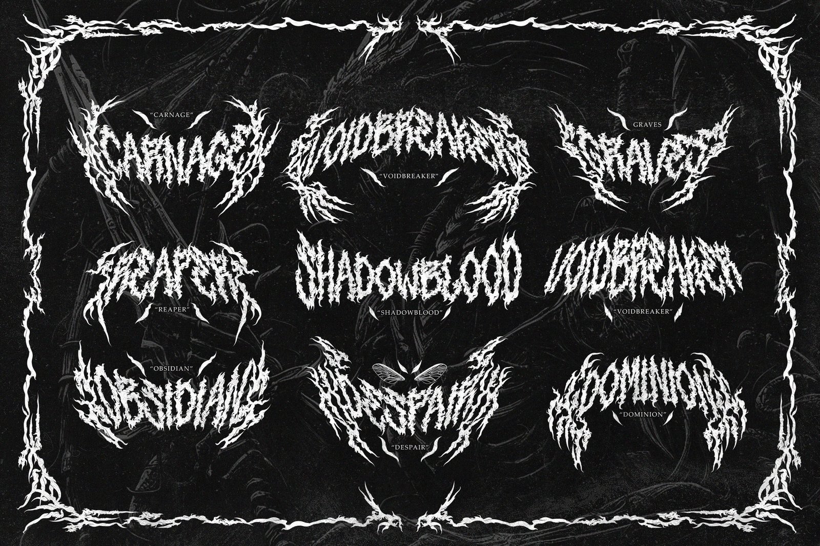 Mephisto – A True Black Metal Typeface