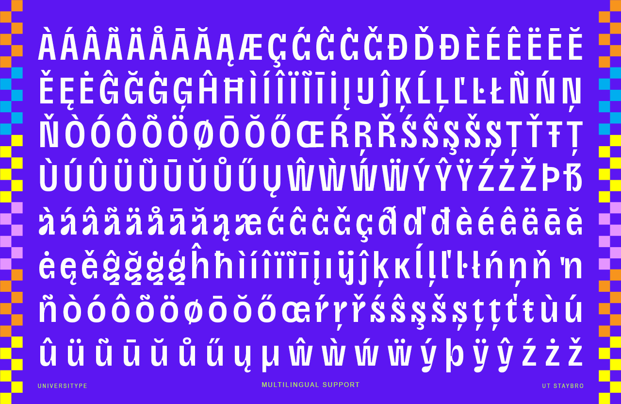 UT Staybro - A Stylish Inktrap Font