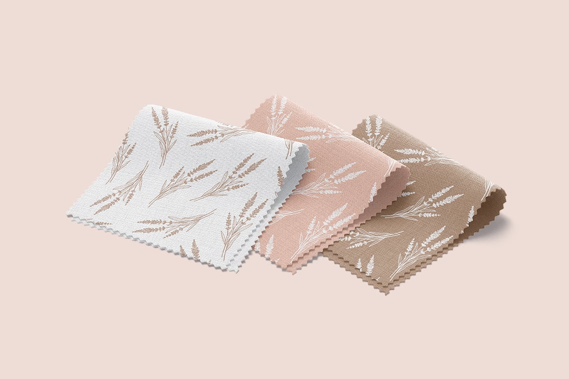 Fabric Swatches Mockup