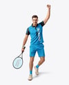 Man Wearing Tennis Uniform Mockup