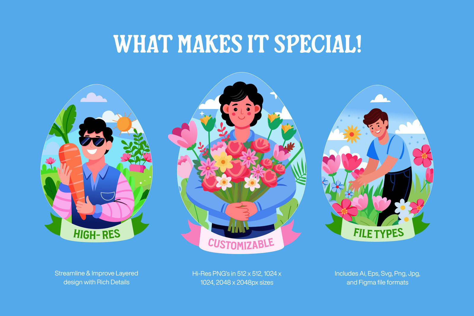 Easter Illustrations Bundle