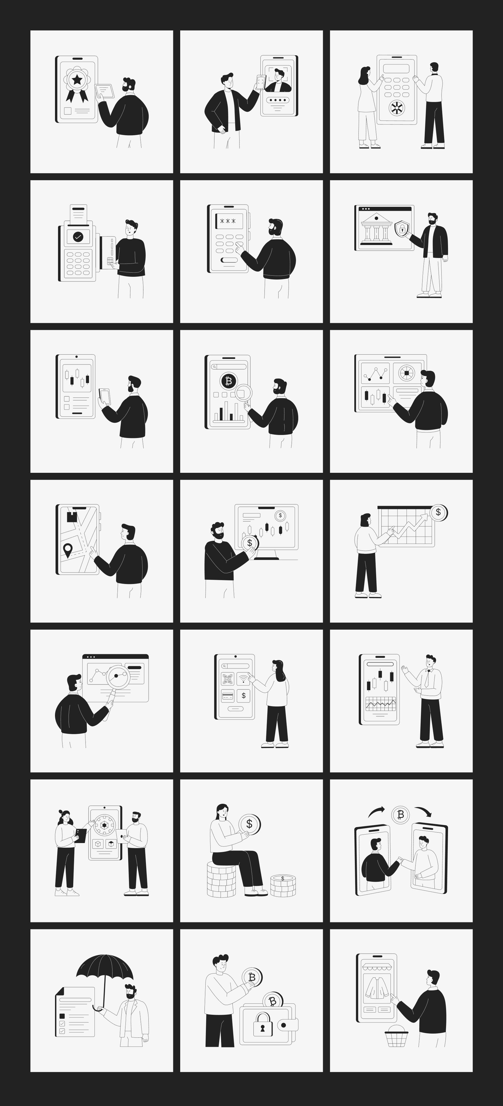 Knowledge and Growth Illustrations Bundle