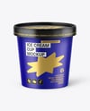 Matte Ice Cream Cup Mockup