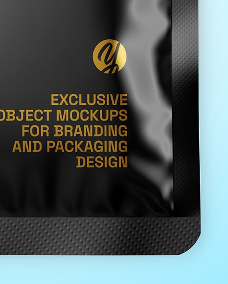 Glossy Sachet Mockup