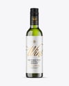 Green Glass White Wine Bottle Mockup