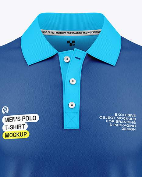 Men's Polo Shirt Mockup - Front View