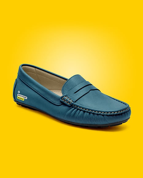 Women's Leather Moccasin Mockup