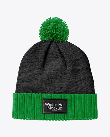 Winter Hat Mockup - Fabric mockup