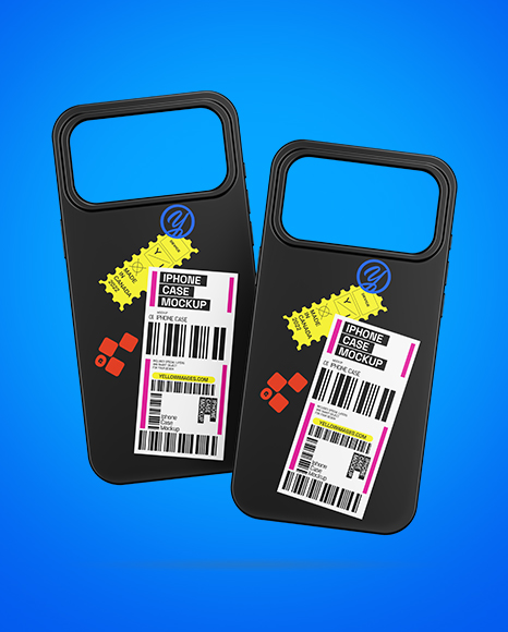 Two iPhone 17 Pro Cases Mockup
