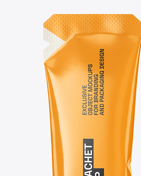 Glossy Stick Sachet Mockup