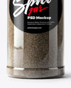Spice Jar with Grounded Black Pepper Mockup