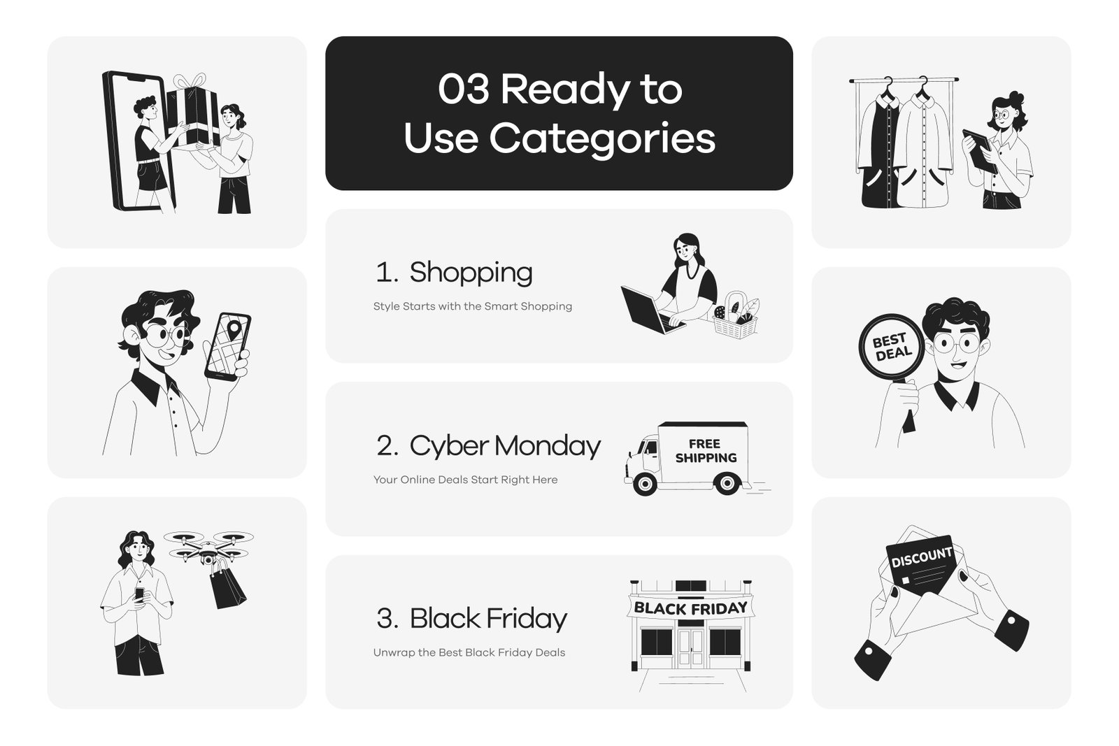 Shopping Illustration Art