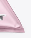 Matte Metallic Triangular Package Mockup