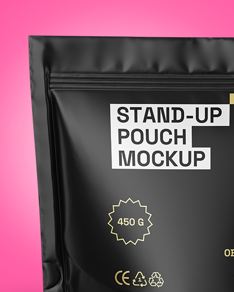 Matte Stand-up Pouch Mockup