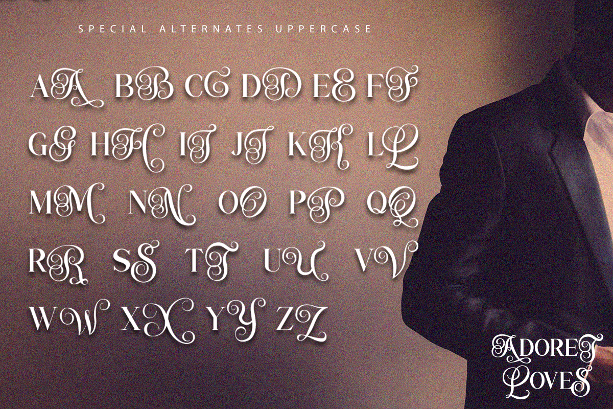 Adoret Loves - Luxury Serif Font