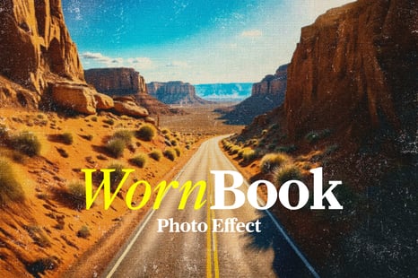 Worn Old Book Photo Effect - Instagram story