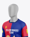 Full Soccer Kit w/ Mannequin Mockup - Half Side View