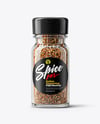 Glass Jar with Italian Seasoning Mockup