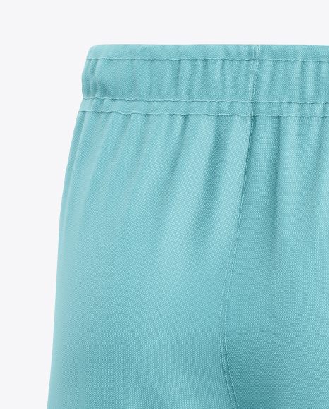 Soccer Shorts Mockup - Back Half Side View