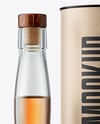 Tall Whiskey Bottle with Tube Mockup
