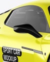 Sport Car Mockup - Front Half Side View