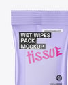 Matte Wet Wipes Pack Mockup