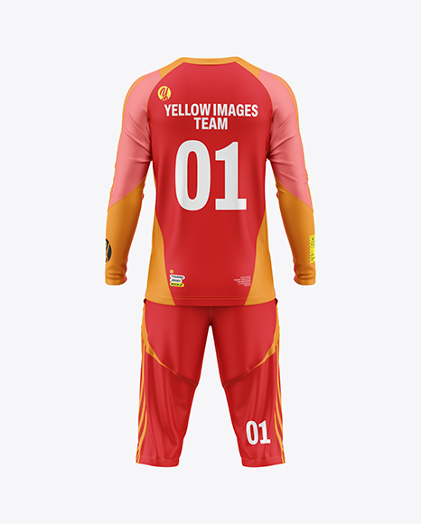 Training Long Sleeve Kit Mockup – Back View