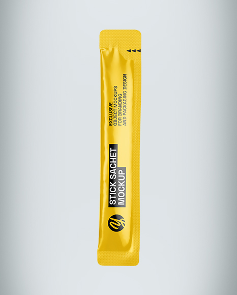 Glossy Stick Sachet Mockup