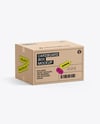 Cardboard Box Mockup – Half Side View