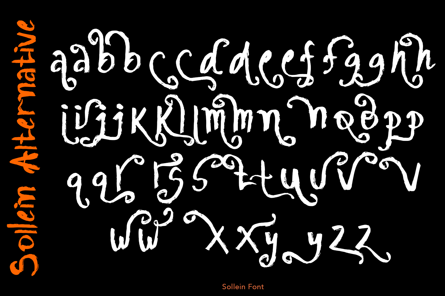 Sollein Brush Font