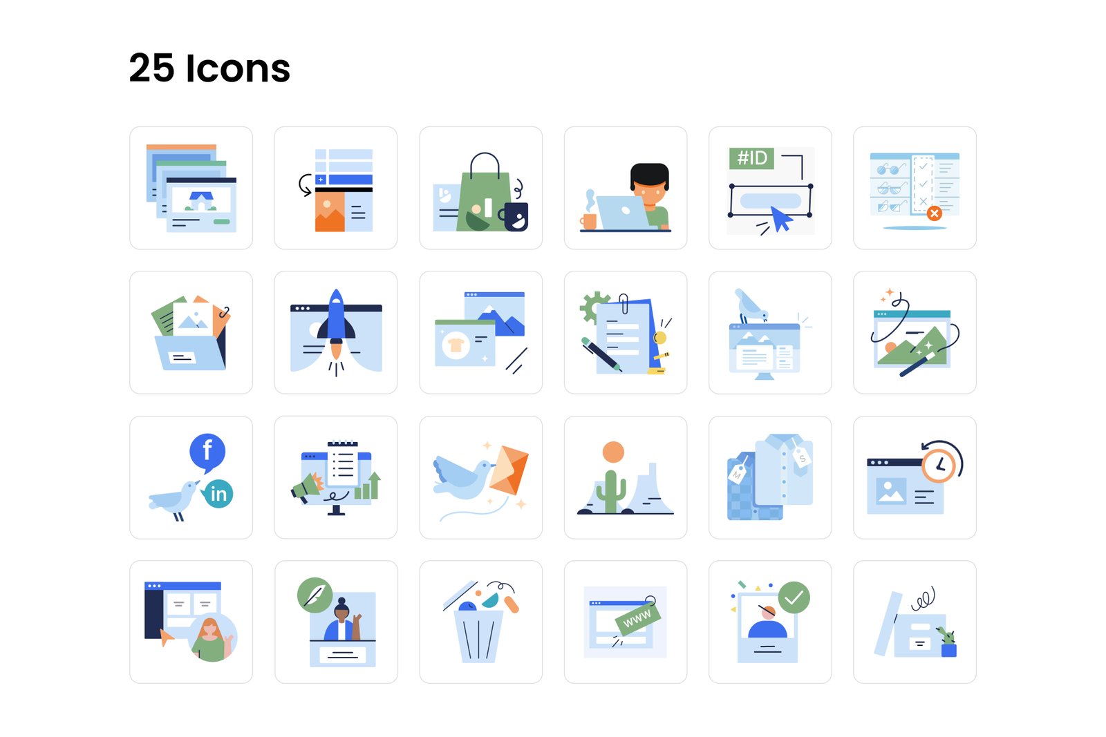 25 Business icons