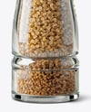 Smoked Sea Salt Jar with Grinder Mockup