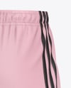 Soccer Shorts Mockup - Back Half Side View