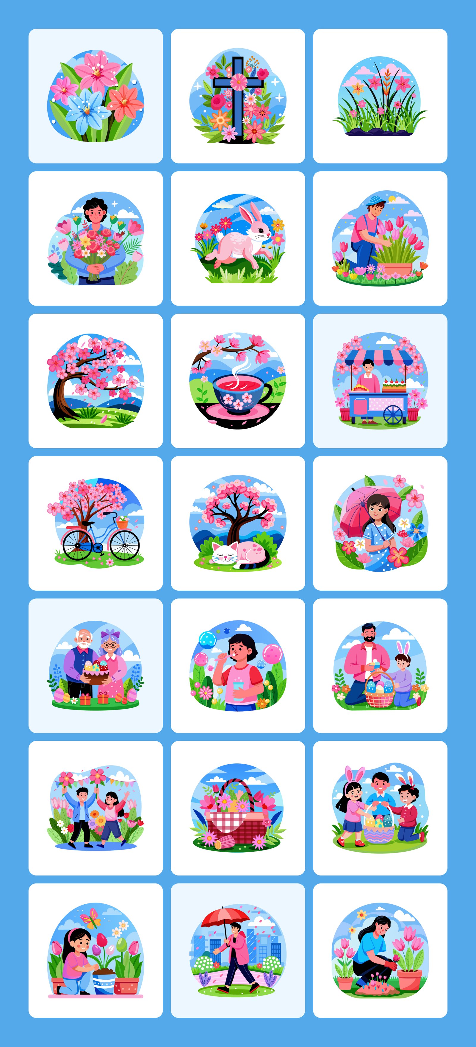 Easter Illustrations Bundle
