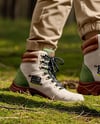 Pair of Hiking Boots on Woman's Legs Mockup