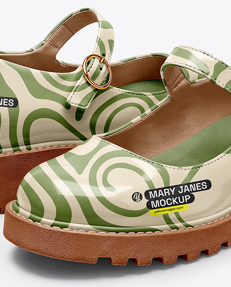 Pair of Mary Janes Mockup