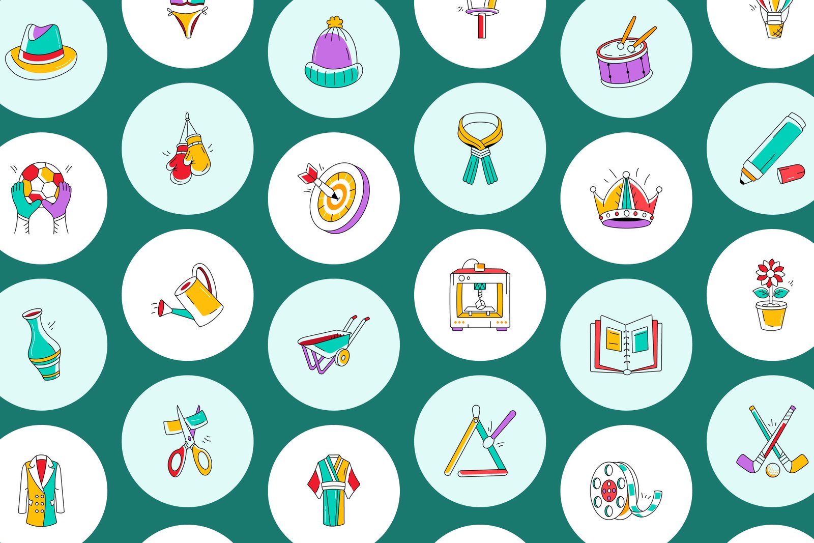 Everyday Doodle Icons Bundle