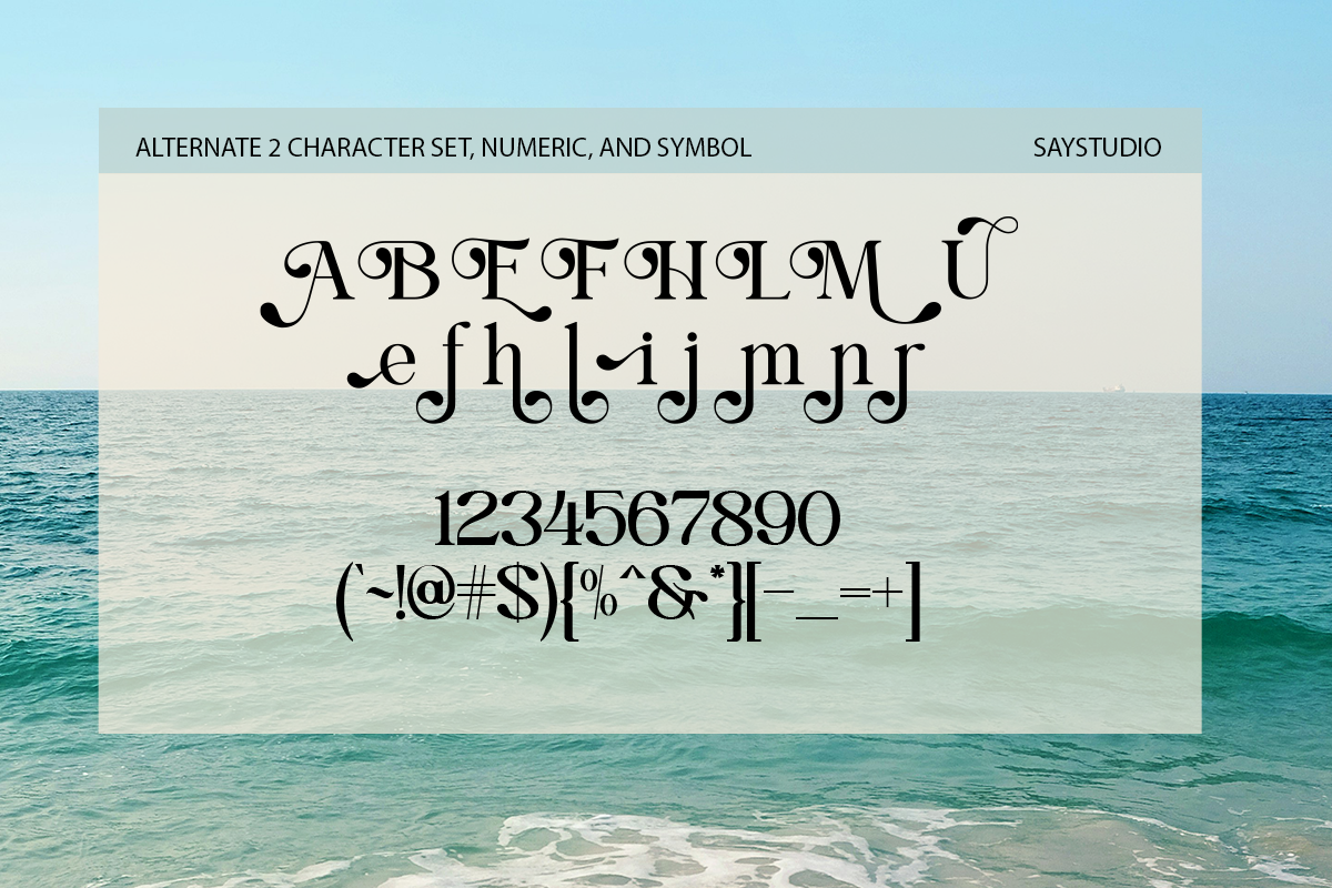 Blue Mirage - Modern Serif Font