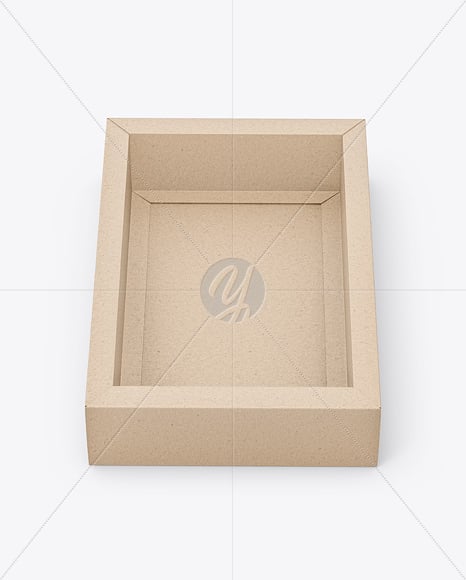 Kraft Paper Box in Sleeve Mockup