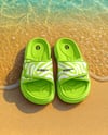 Velcro Slide Sandals on the Beach Mockup