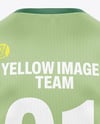 V-Neck Rugby Jersey Mockup - Back View