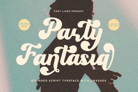 Party Fantasia Font - Bold font