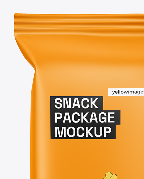 Matte Snack Package Mockup